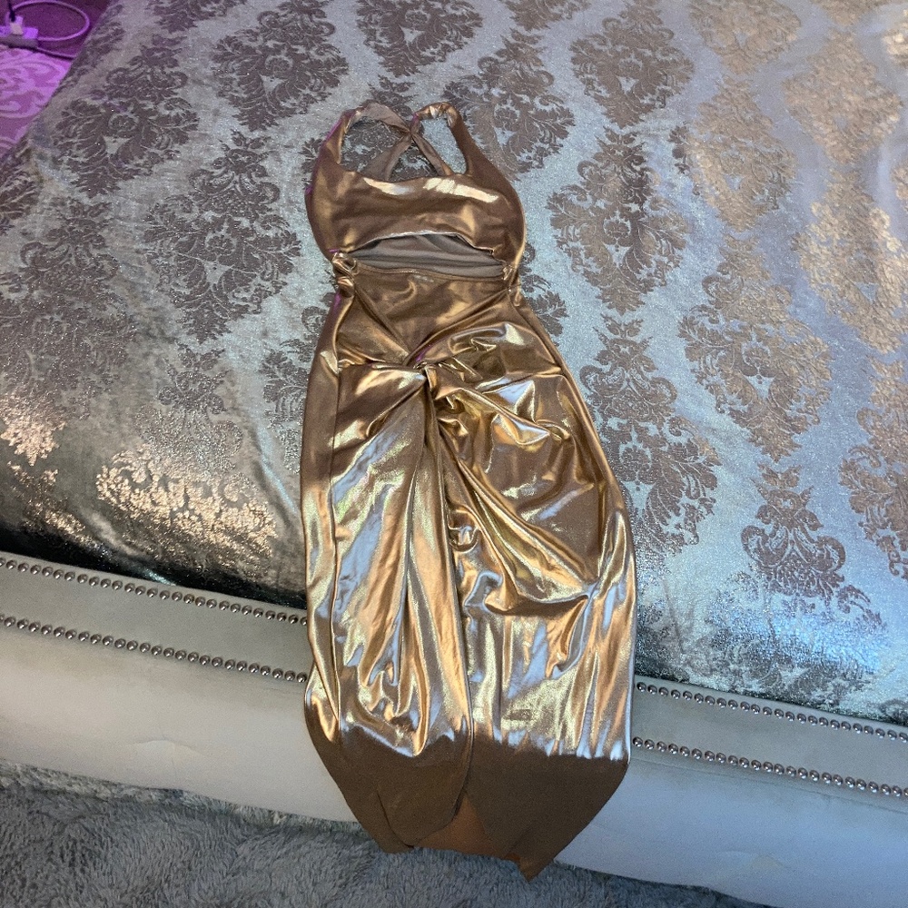 Metallic Gold Dress